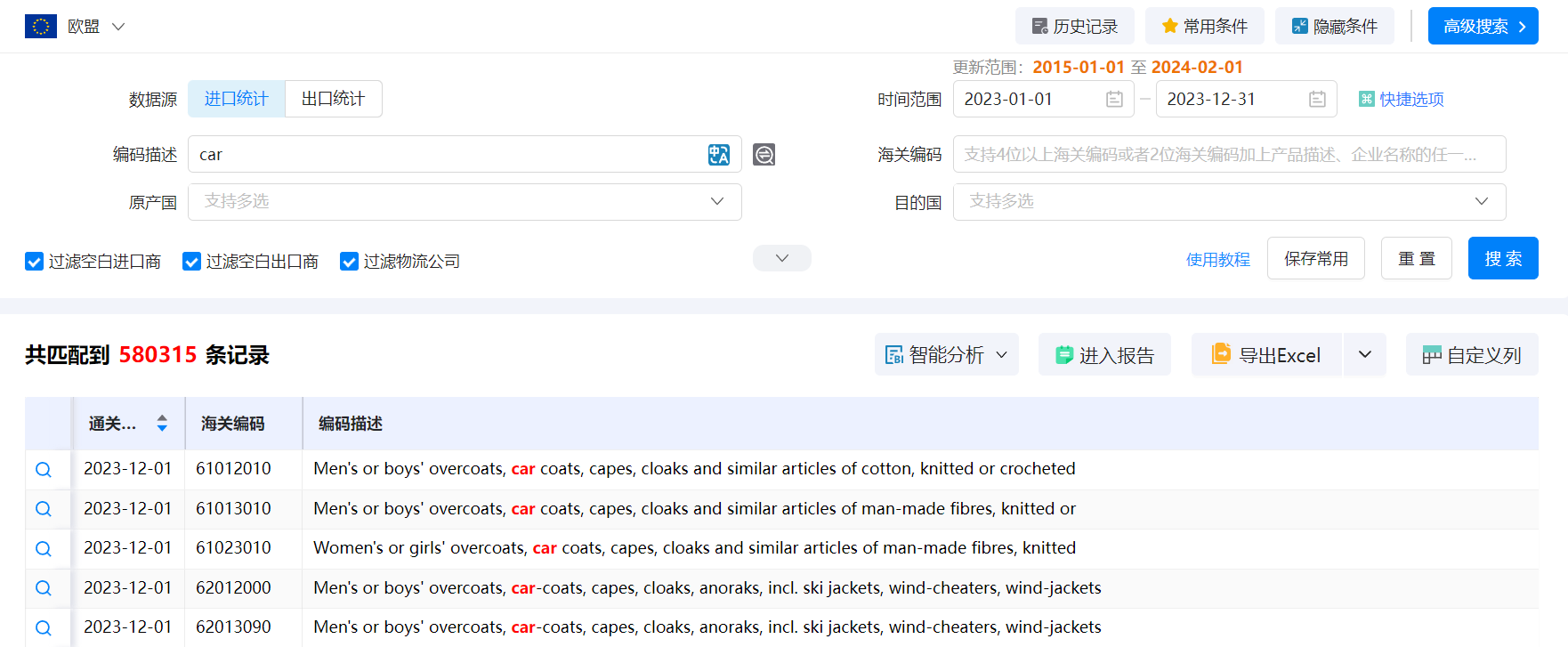 歐盟海關數(shù)據(jù),海關數(shù)據(jù),歐盟貿(mào)易統(tǒng)計數(shù)據(jù)