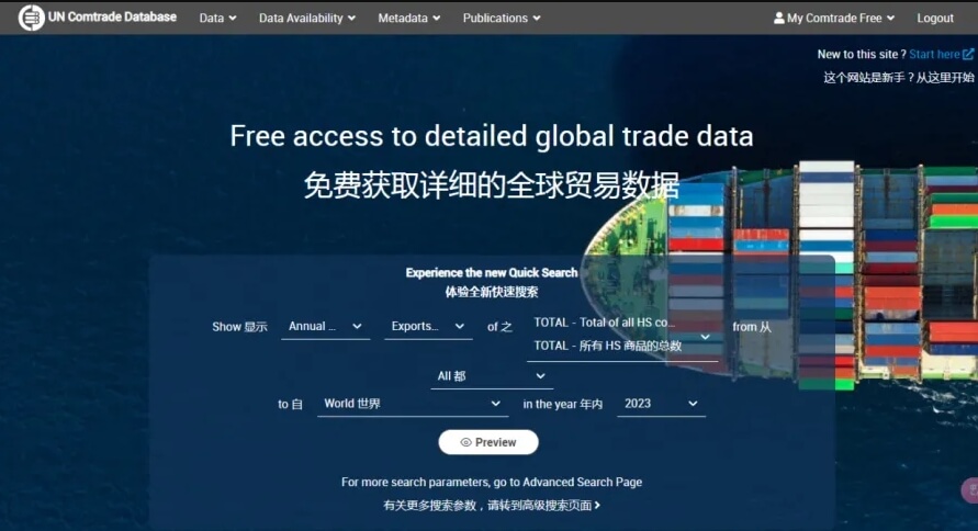 聯(lián)合國商品貿(mào)易數(shù)據(jù)庫