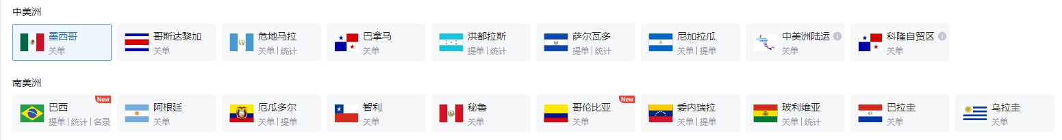 拉美海關(guān)數(shù)據(jù)