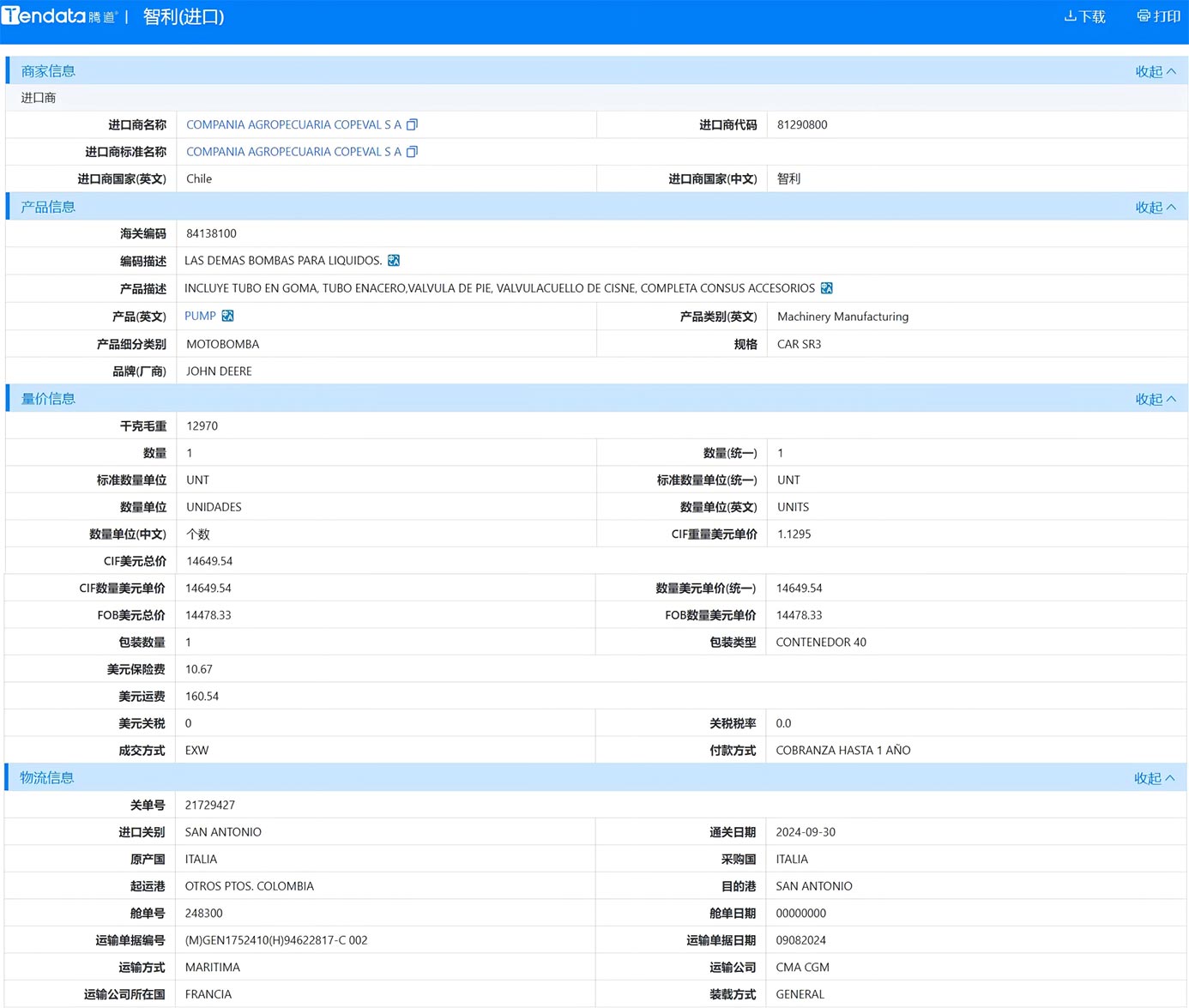 貿(mào)易數(shù)據(jù),海關(guān)貿(mào)易數(shù)據(jù),智利海關(guān)貿(mào)易數(shù)據(jù)